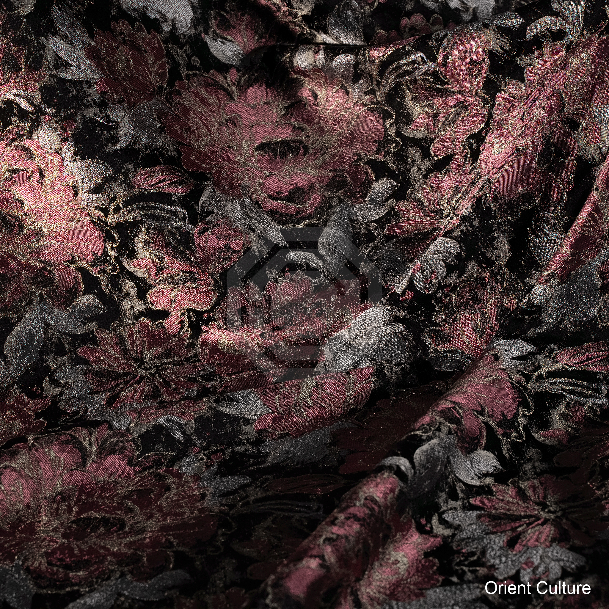 Peony Dream · Rose Gold Shu Brocade — Shu Brocade fabric by Orient Culture
