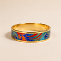 Phoenix Wave Cloisonné Bangle