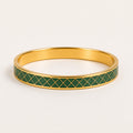 Jade Lattice Cloisonné Bangle