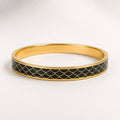 Midnight Scale Cloisonné Bangle