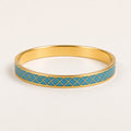 Sky Lattice Cloisonné Bangle