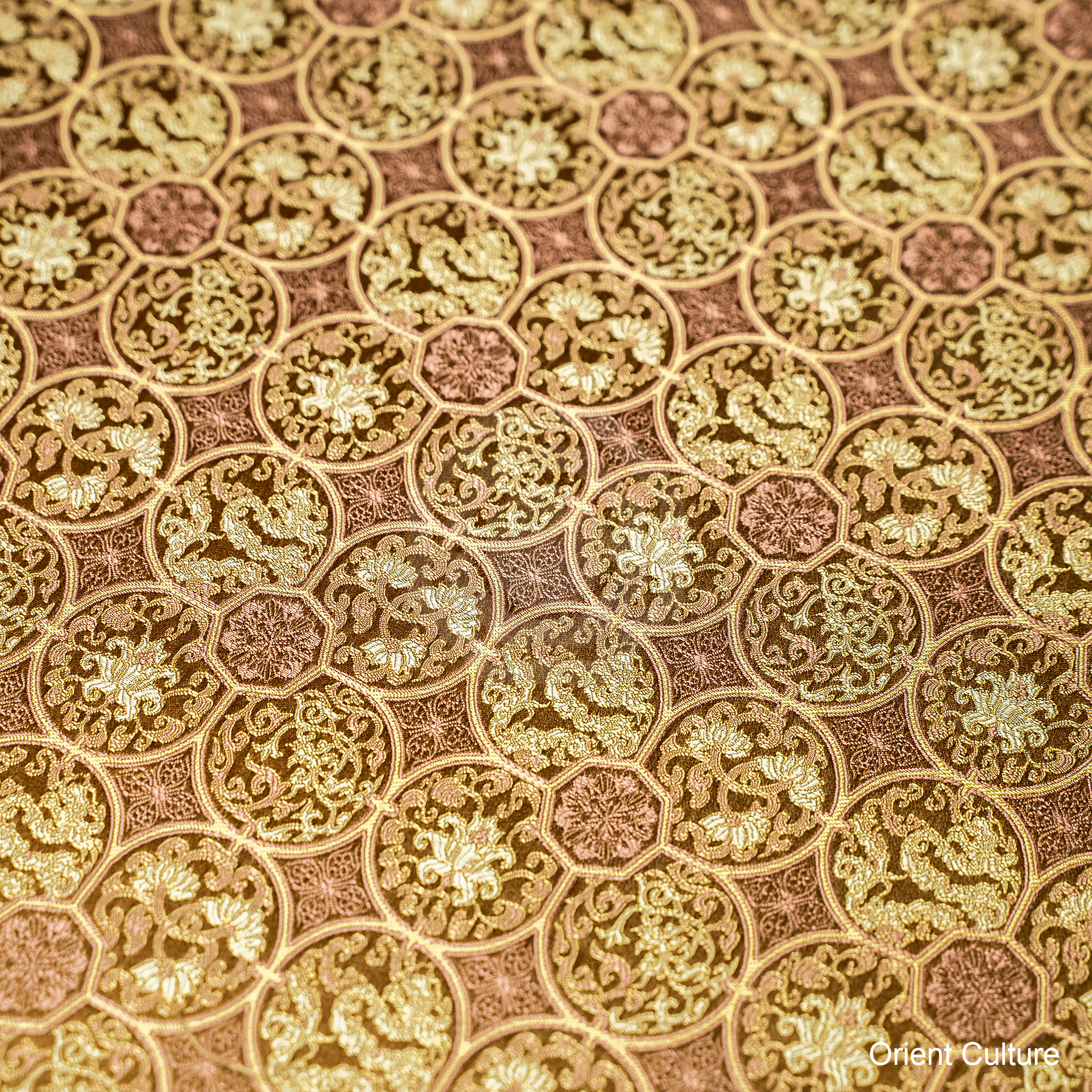 Dragon, Phoenix & Lotus Shu Brocade — Shu Brocade fabric by Orient Culture