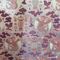 Light Purple Round Phoenix & Lantern Shu Brocade — Shu Brocade fabric by Orient Culture