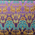 Purple Paired Sheep, Birds & Lantern Tree Shu Brocade — Shu Brocade fabric by Orient Culture