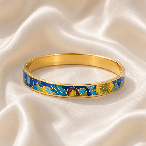 Heritage Landscape Cloisonné Bangle
