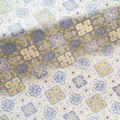 Persimmon Calyx Brocade Pattern · White Gold — Shu Brocade fabric by Orient Culture