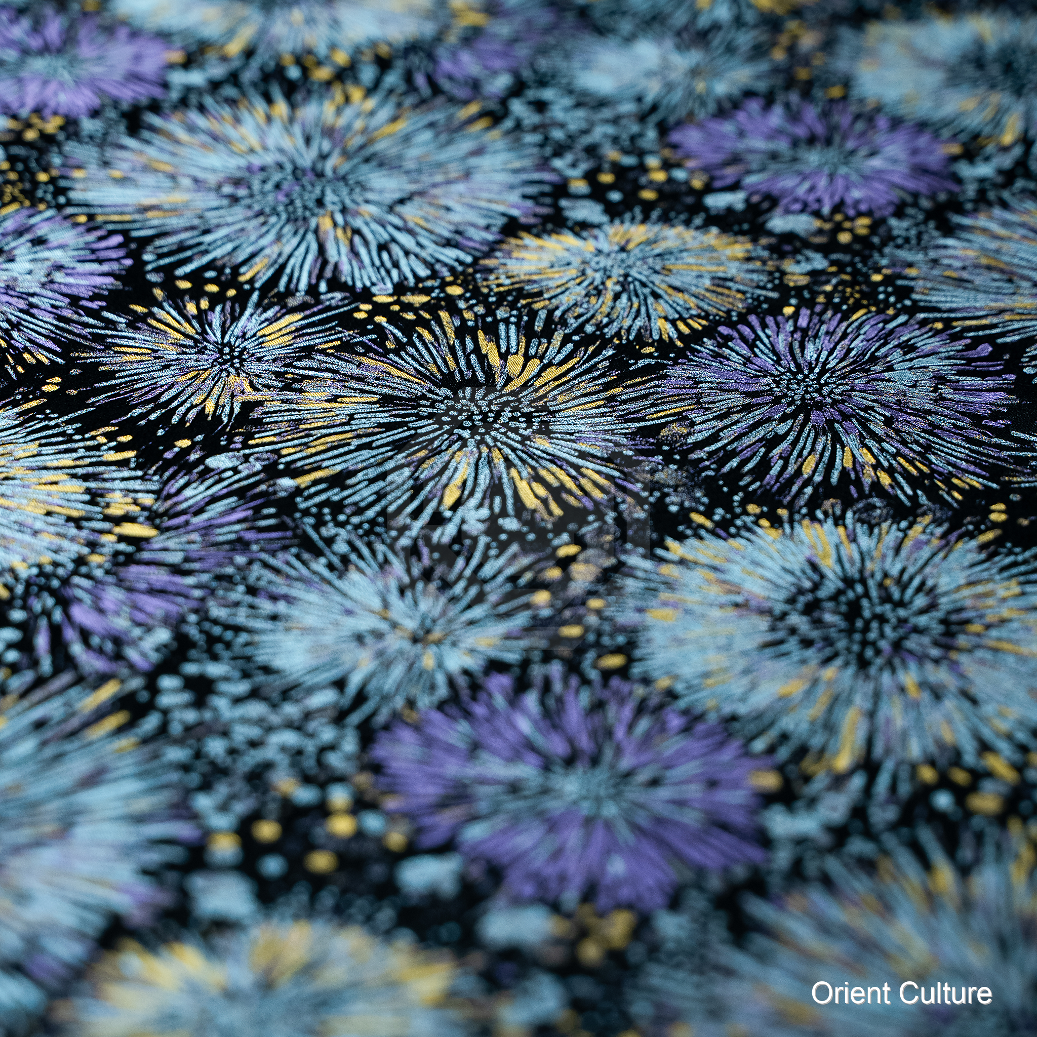 Brilliant Fireworks Shu Brocade — Shu Brocade fabric by Orient Culture