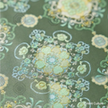Floral Shadow Pattern.Green Shu Brocade — Shu Brocade fabric by Orient Culture
