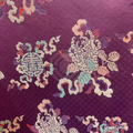 Purple “Blessings, Longevity & Abundance” Shu Brocade — Shu Brocade fabric by Orient Culture