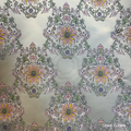 Beige Qing Dynasty Lotus Pattern Shu Brocade — Shu Brocade fabric by Orient Culture