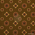 Deep Antique Gold Pipa & Baoxiang Flower Shu Brocade — Shu Brocade fabric by Orient Culture