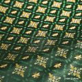 Layered Emerald Flowing Gold · Ink Gold Shu Brocade — Shu Brocade fabric by Orient Culture