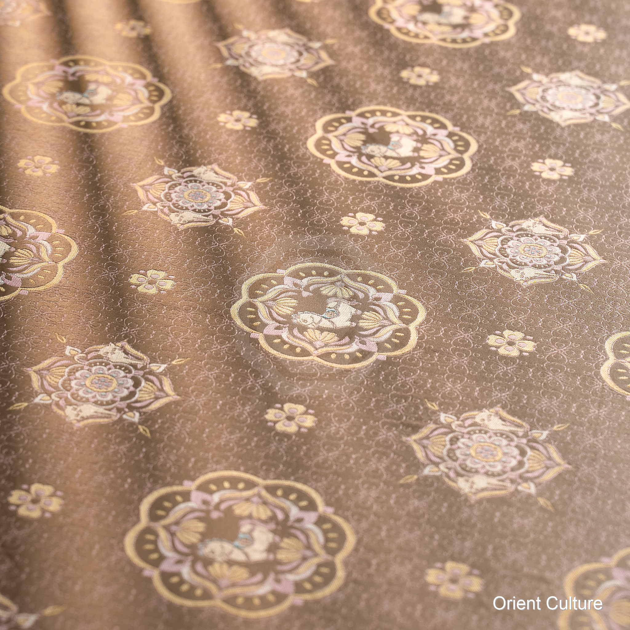 Horse Bringing Auspiciousness Shu Brocade — Shu Brocade fabric by Orient Culture