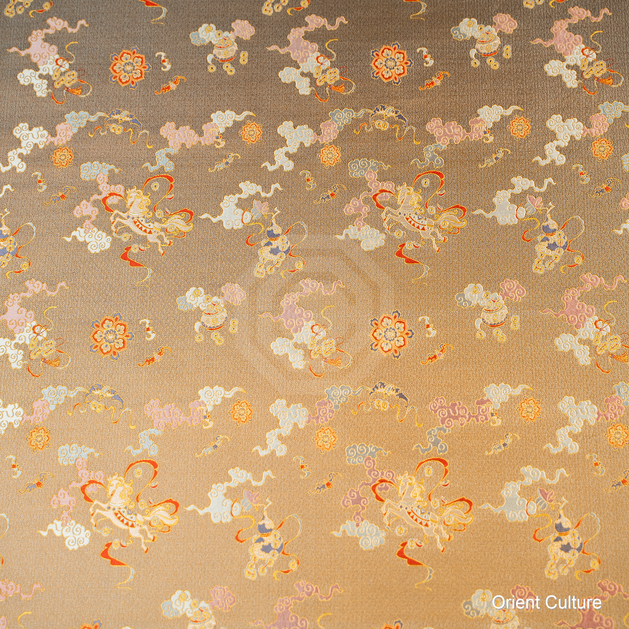 Fine Steed & Gourd Shu Brocade — Shu Brocade fabric by Orient Culture