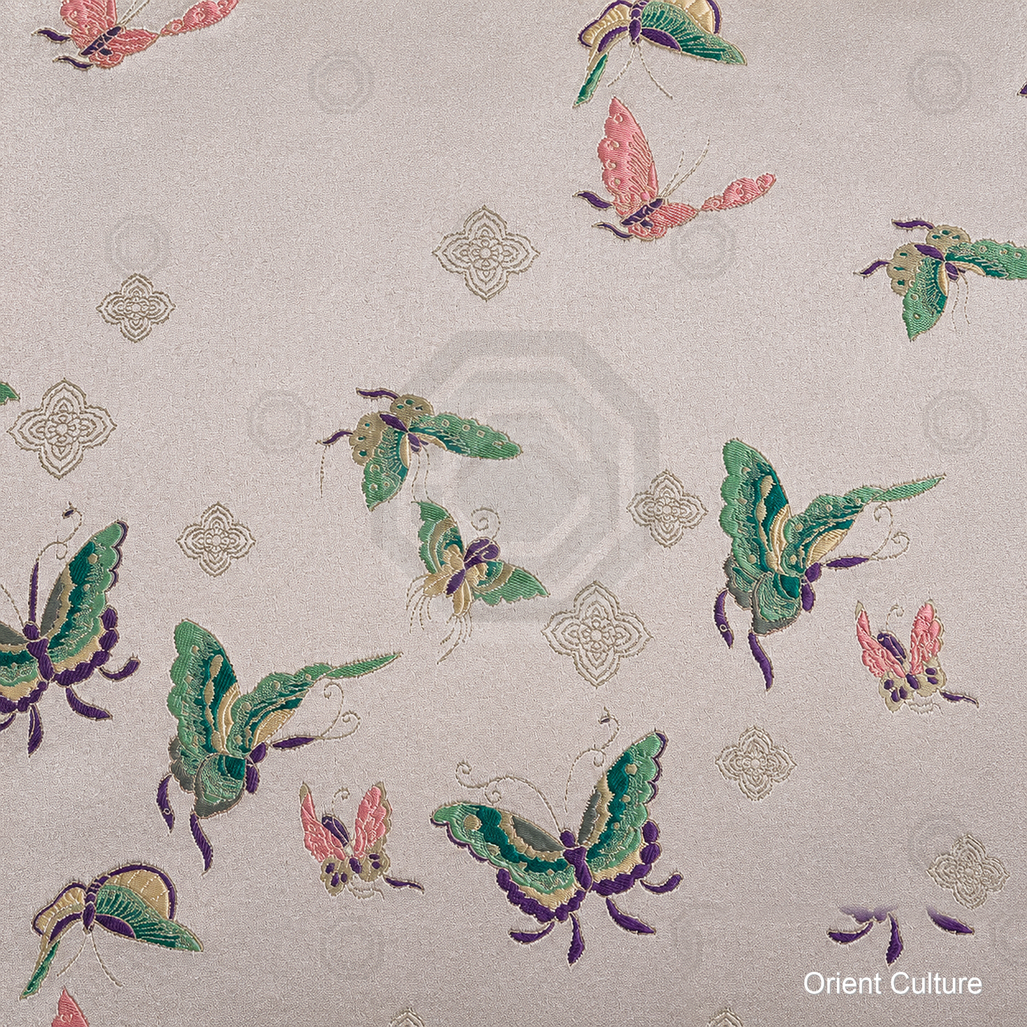 Joyful Butterfly Arrival Shu Brocade — Shu Brocade fabric by Orient Culture
