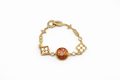 Natural Shell & Shu Brocade Zhuyu Bracelet