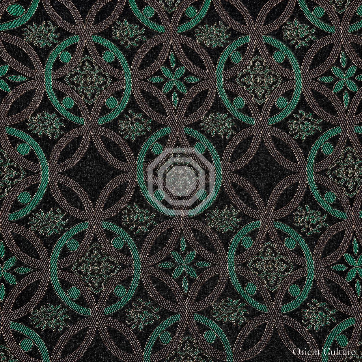 OC-SB-006 — Black Plum Orchid Ruyi Shu Brocade