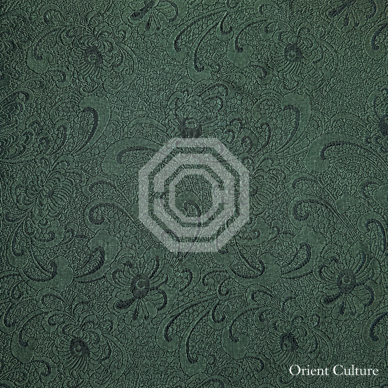 OC-SB-007 — Green Brocade Spring Crepe Pattern Shu Brocade