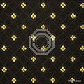 OC-SB-001 — Black Persimmon Calyx Diamond Pattern Shu Brocade